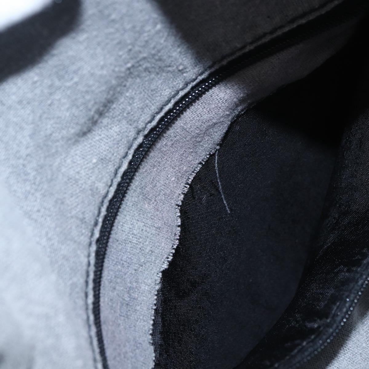 GUCCI Bamboo Hand Bag Leather 2way Black Gold Auth 155242