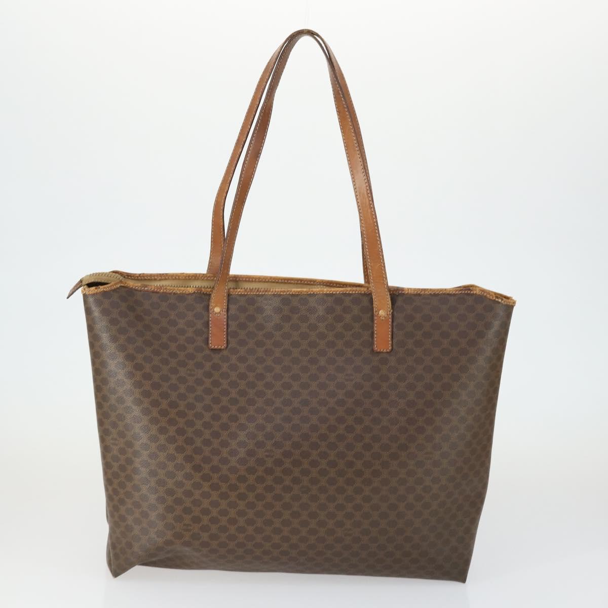 CELINE Bvlgari Salvatore Ferragamo Macadam Bag PVC 3 Set Brown Auth 155245