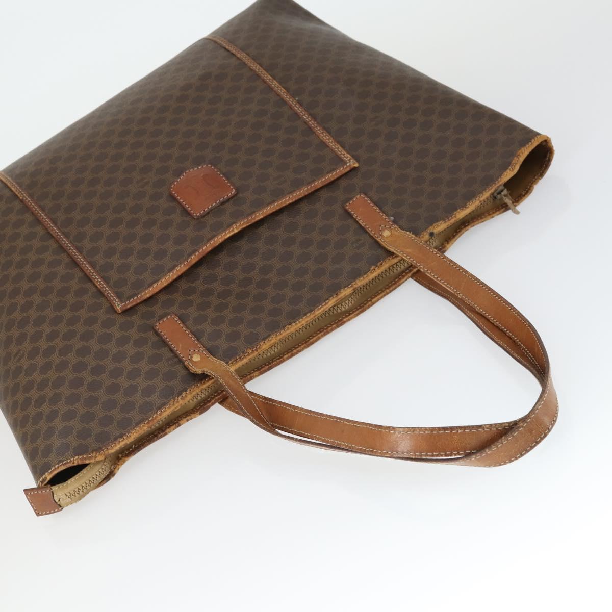 CELINE Bvlgari Salvatore Ferragamo Macadam Bag PVC 3 Set Brown Auth 155245