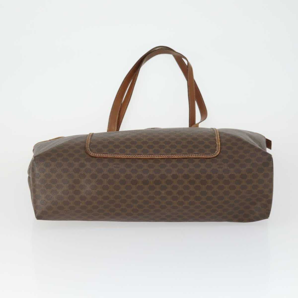 CELINE Bvlgari Salvatore Ferragamo Macadam Bag PVC 3 Set Brown Auth 155245