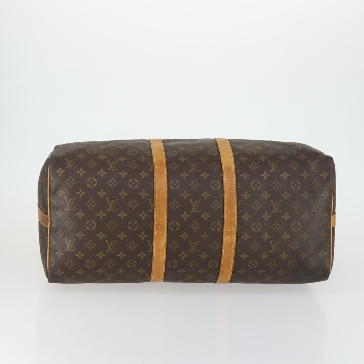 LOUIS VUITTON Monogram Keepall Bandouliere 55 Boston Bag M41414 LV Auth 155269