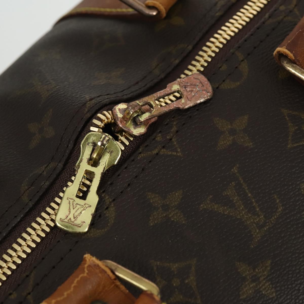 LOUIS VUITTON Monogram Keepall Bandouliere 55 Boston Bag M41414 LV Auth 155269