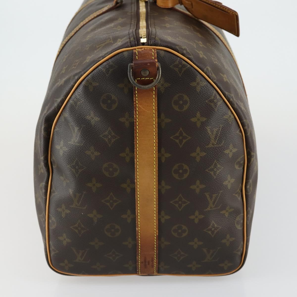 LOUIS VUITTON Monogram Keepall Bandouliere 55 Boston Bag M41414 LV Auth 155269