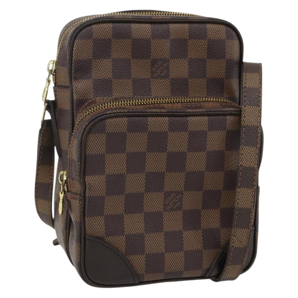 LOUIS VUITTON Damier Ebene Amazon Shoulder Bag SPO N48074 LV Auth 155271V