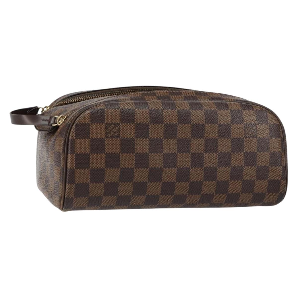 LOUIS VUITTON Damier Ebene Trousse Toilette King Size Pouch N47527 Auth 155272
