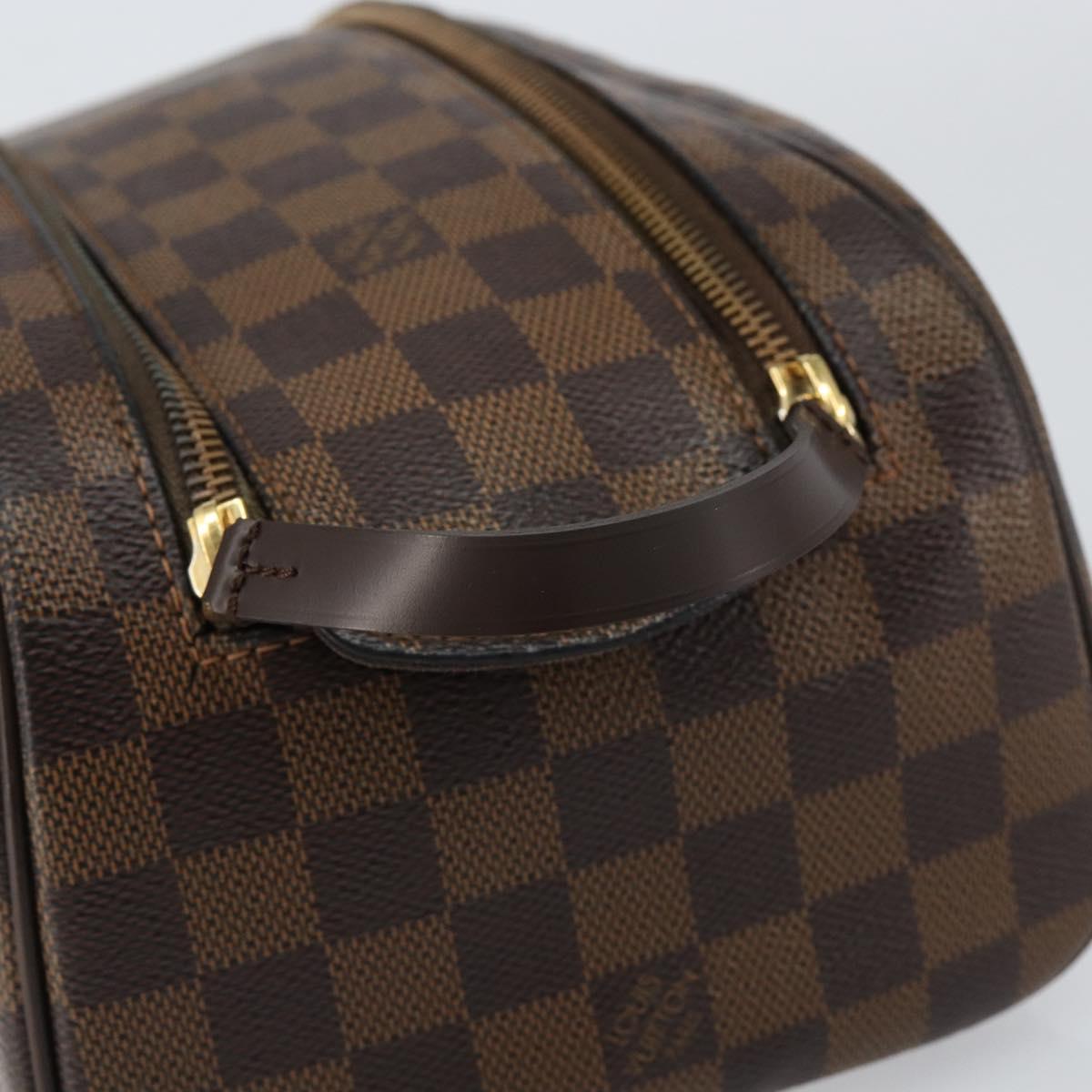 LOUIS VUITTON Damier Ebene Trousse Toilette King Size Pouch N47527 Auth 155272