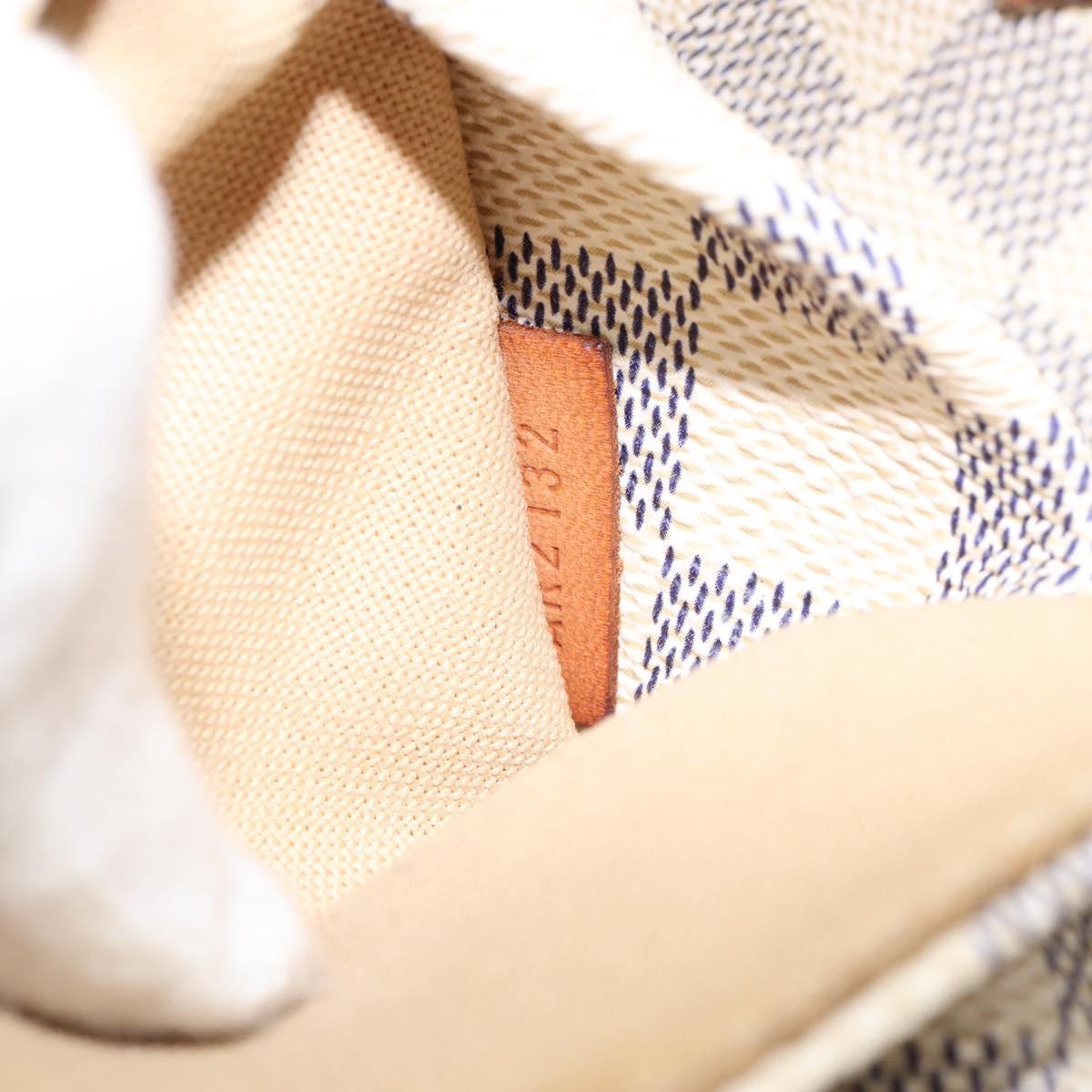 LOUIS VUITTON Damier Azur Totally MM Tote Bag N51262 LV Auth 155274