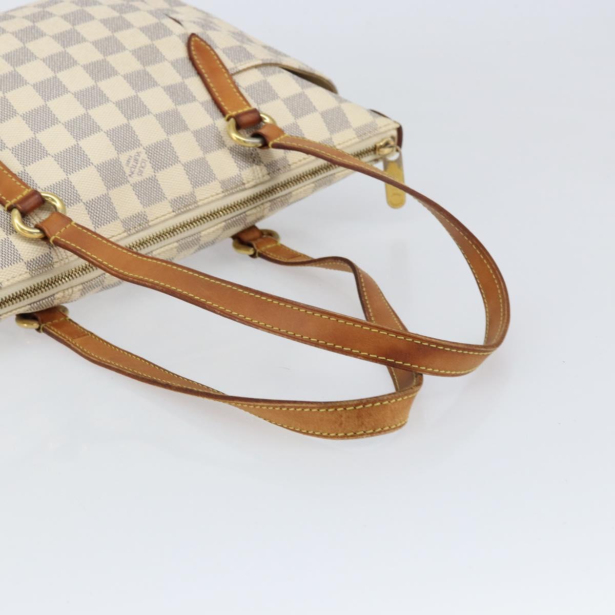LOUIS VUITTON Damier Azur Totally MM Tote Bag N51262 LV Auth 155274