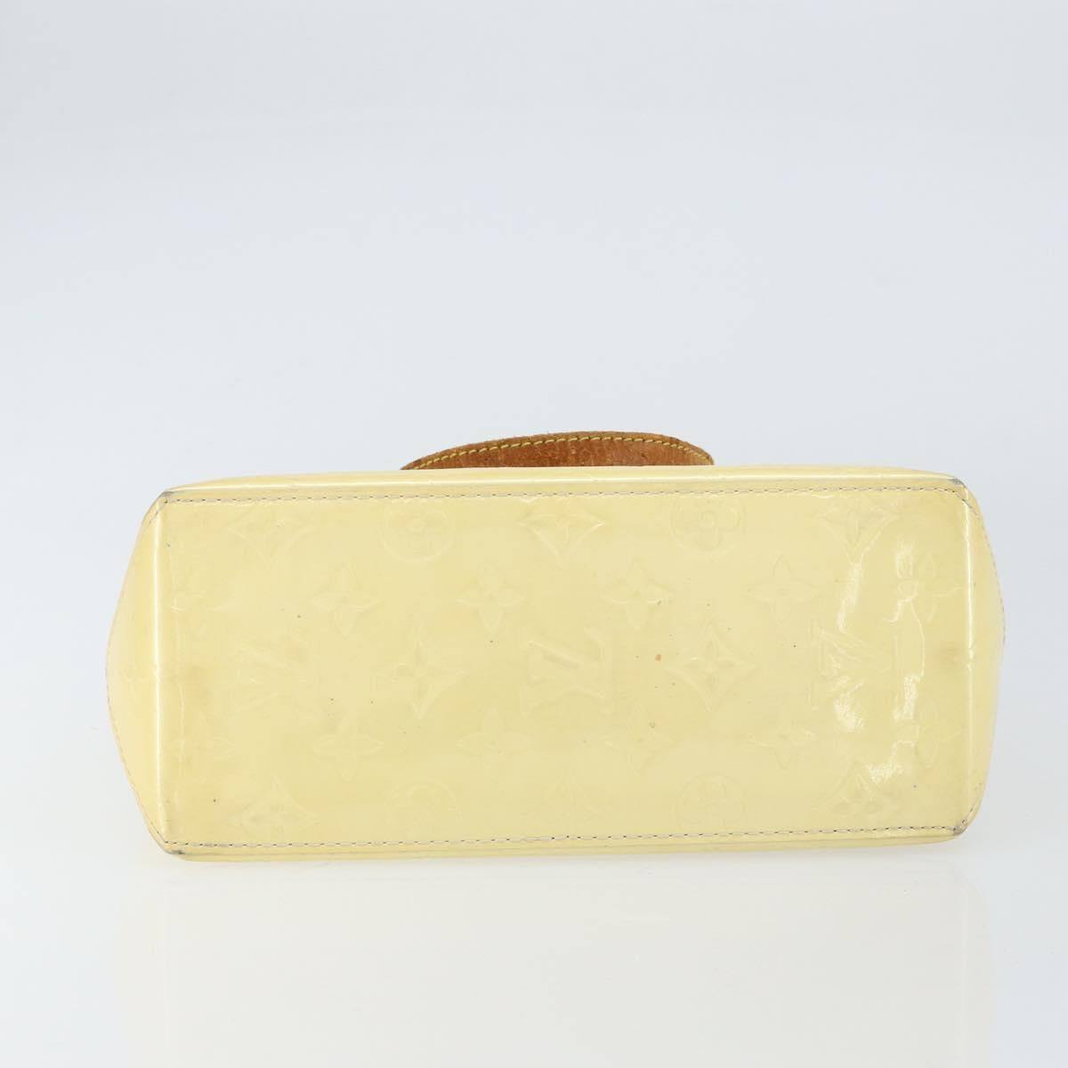 LOUIS VUITTON Monogram Vernis Reade PM Hand Bag Perle M91336 LV Auth 155276