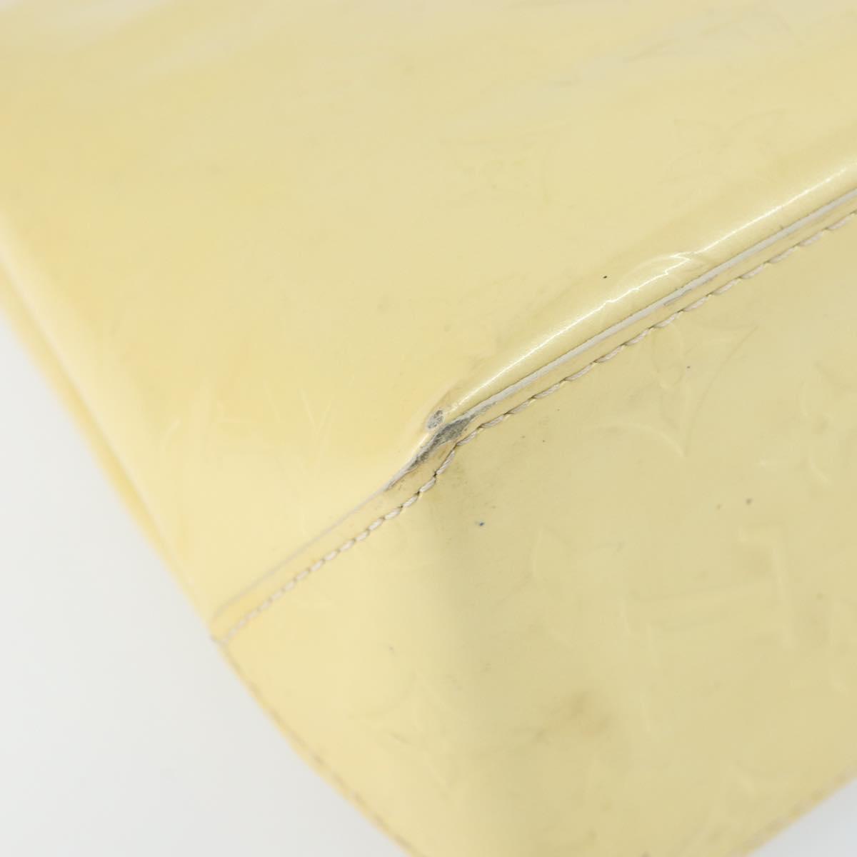 LOUIS VUITTON Monogram Vernis Reade PM Hand Bag Perle M91336 LV Auth 155276