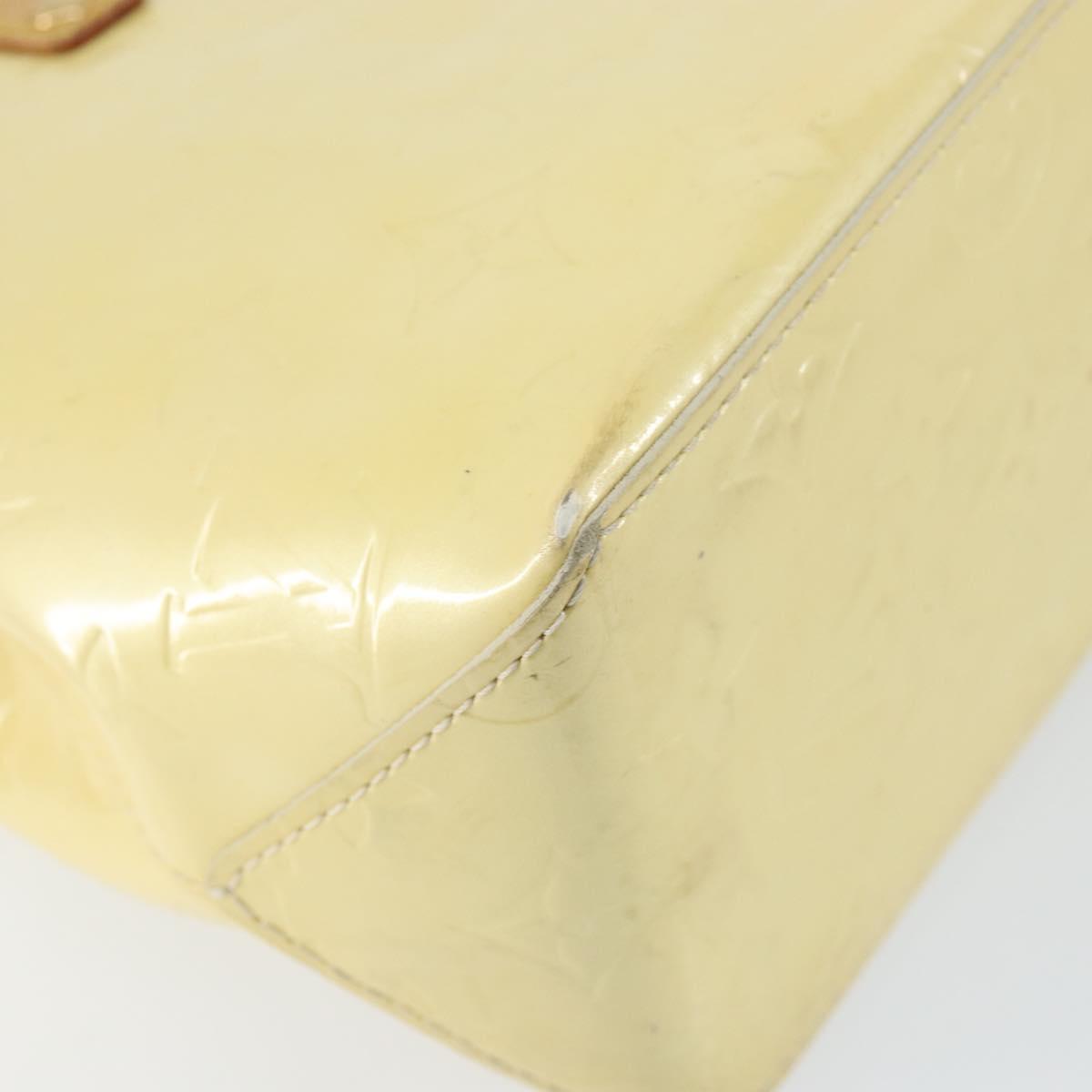 LOUIS VUITTON Monogram Vernis Reade PM Hand Bag Perle M91336 LV Auth 155276