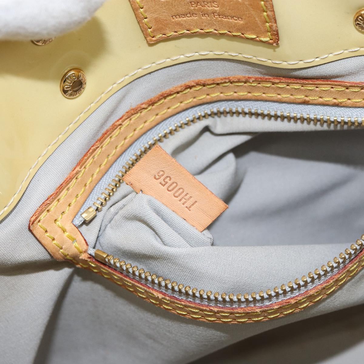 LOUIS VUITTON Monogram Vernis Reade PM Hand Bag Perle M91336 LV Auth 155276