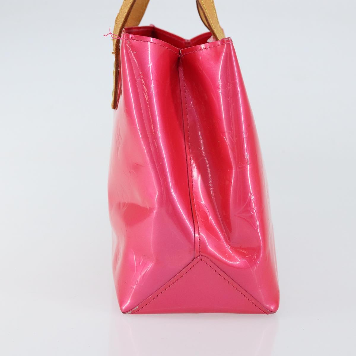 LOUIS VUITTON Monogram Vernis Reade PM Bag Fuchsia Pink M91221 LV Auth 155277