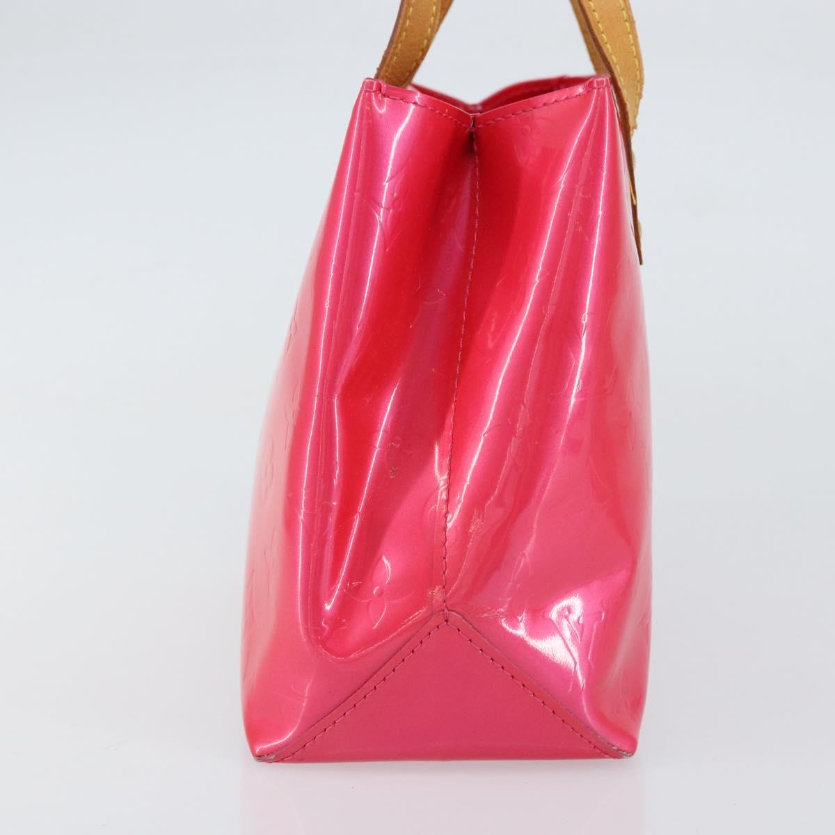 LOUIS VUITTON Monogram Vernis Reade PM Bag Fuchsia Pink M91221 LV Auth 155277