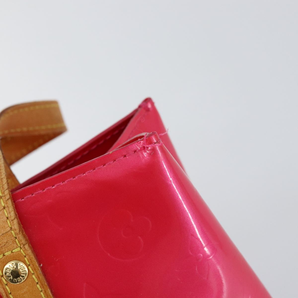 LOUIS VUITTON Monogram Vernis Reade PM Bag Fuchsia Pink M91221 LV Auth 155277