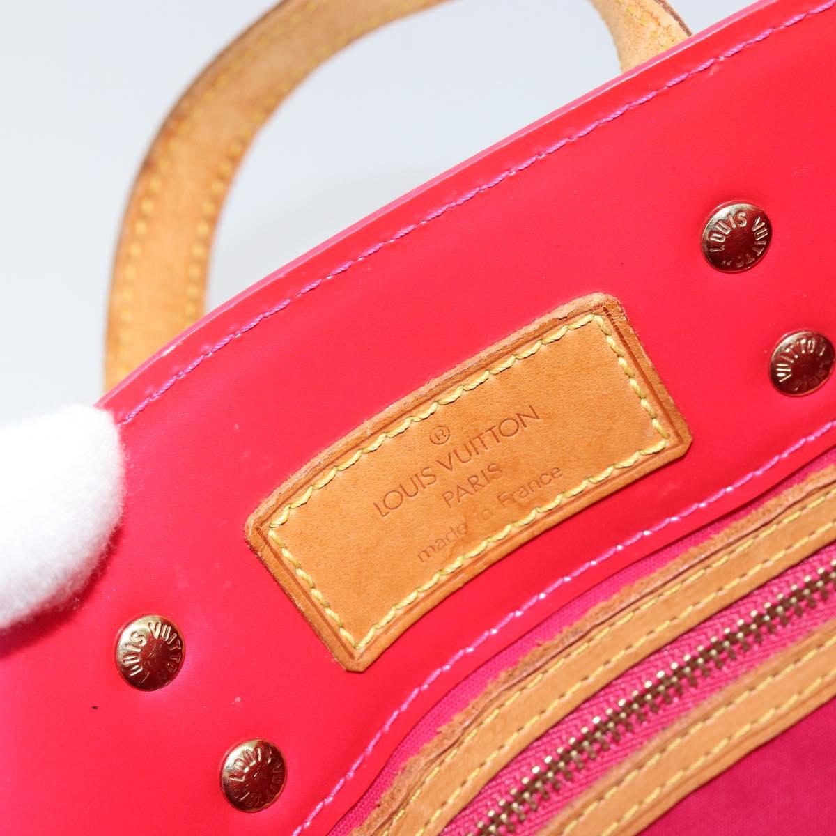 LOUIS VUITTON Monogram Vernis Reade PM Bag Fuchsia Pink M91221 LV Auth 155277