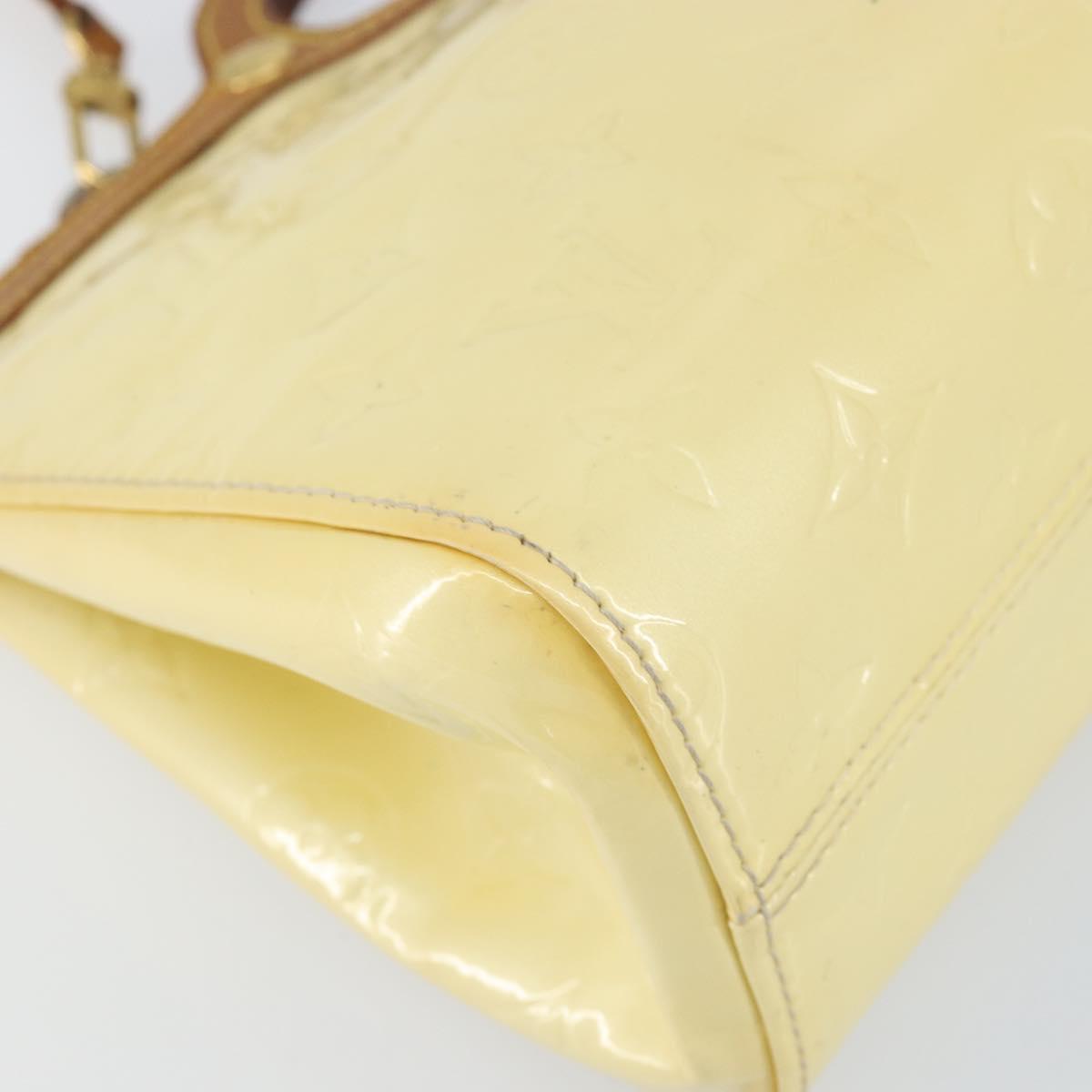 LOUIS VUITTON Monogram Vernis Roxbury Drive Hand Bag Perle M91374 LV Auth 155278