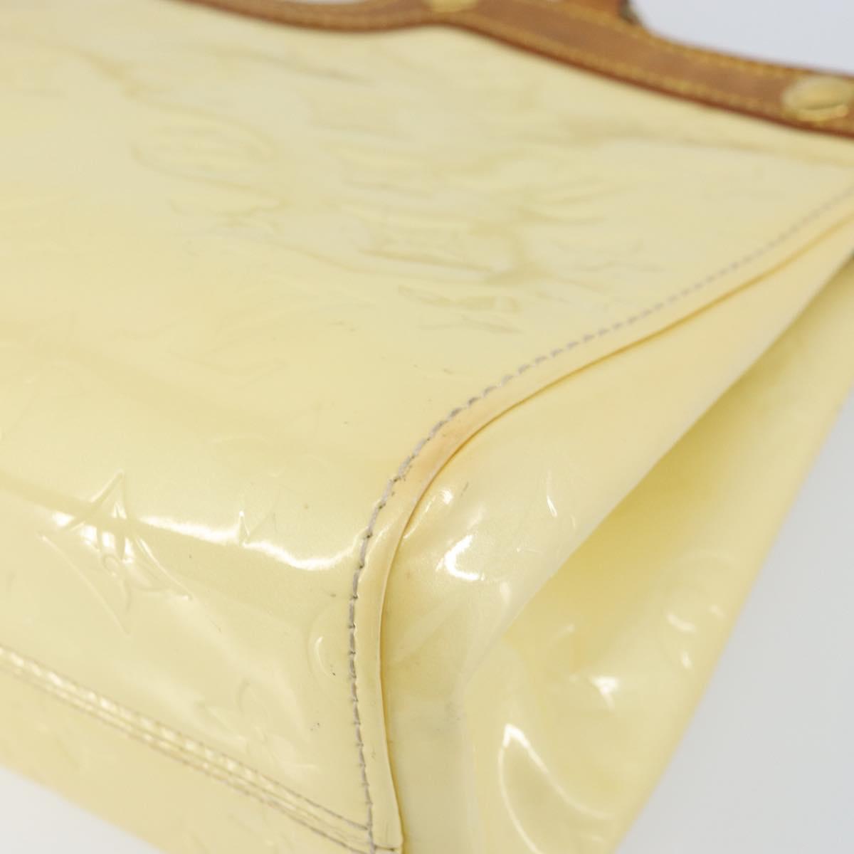 LOUIS VUITTON Monogram Vernis Roxbury Drive Hand Bag Perle M91374 LV Auth 155278