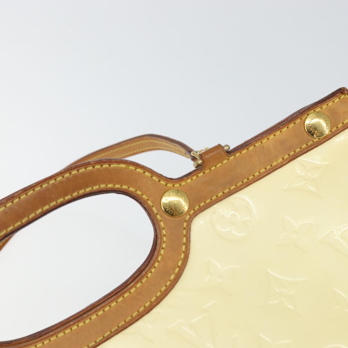 LOUIS VUITTON Monogram Vernis Roxbury Drive Hand Bag Perle M91374 LV Auth 155278