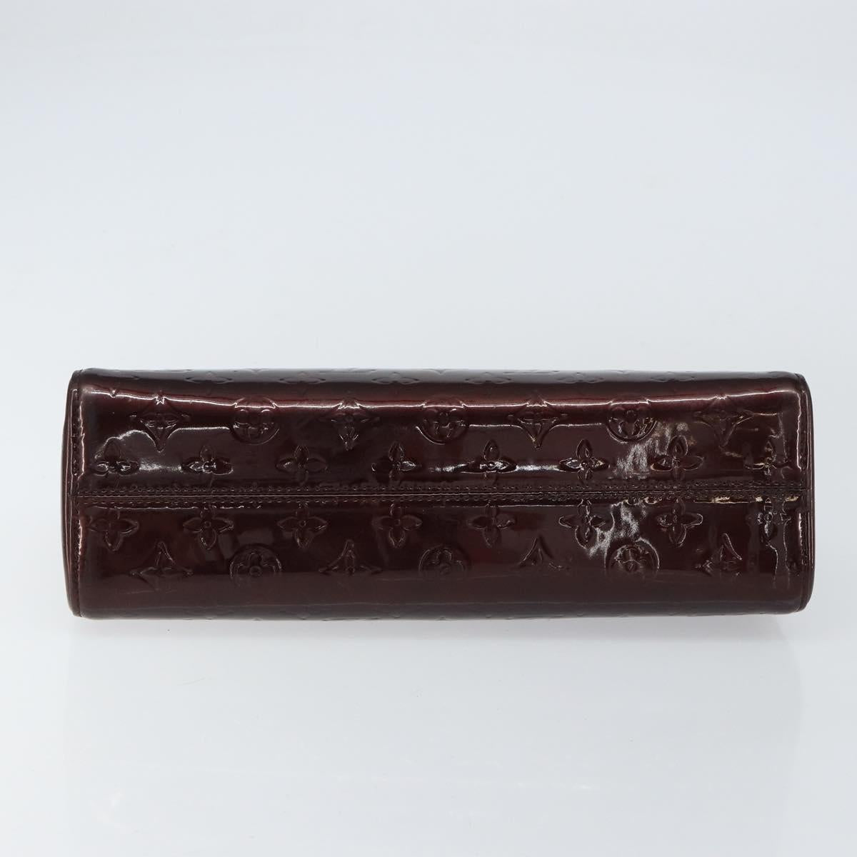 LOUIS VUITTON Monogram Vernis Roxbury Drive Hand Bag Amarante M91995 Auth 155279