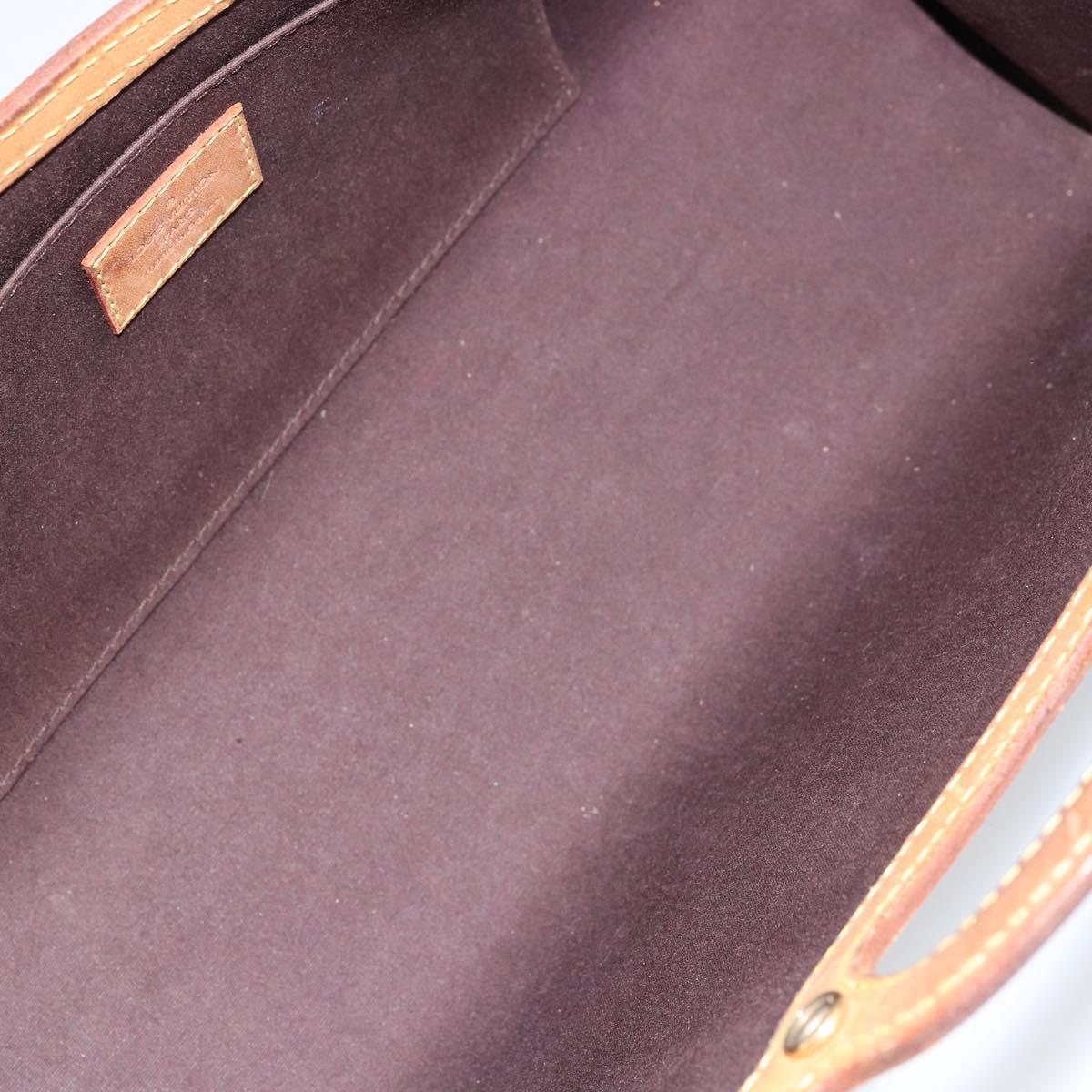 LOUIS VUITTON Monogram Vernis Roxbury Drive Hand Bag Amarante M91995 Auth 155279