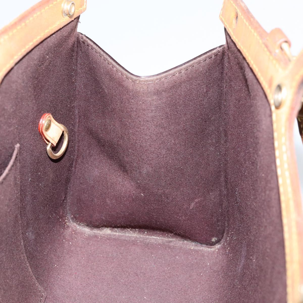 LOUIS VUITTON Monogram Vernis Roxbury Drive Hand Bag Amarante M91995 Auth 155279