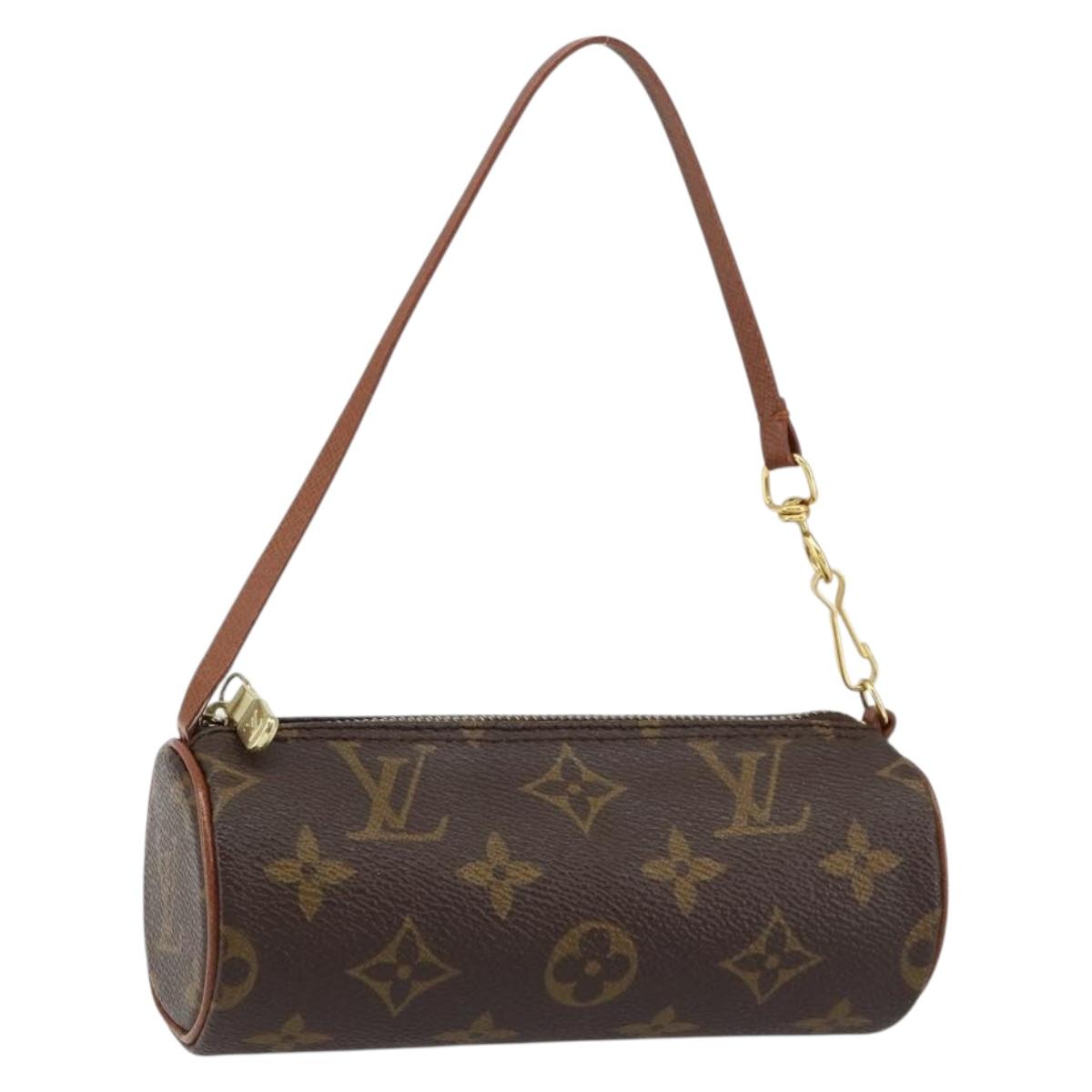 LOUIS VUITTON Monogram Papillon Pouch LV Auth 155280