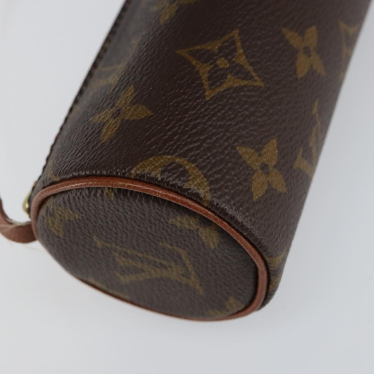 LOUIS VUITTON Monogram Papillon Pouch LV Auth 155280