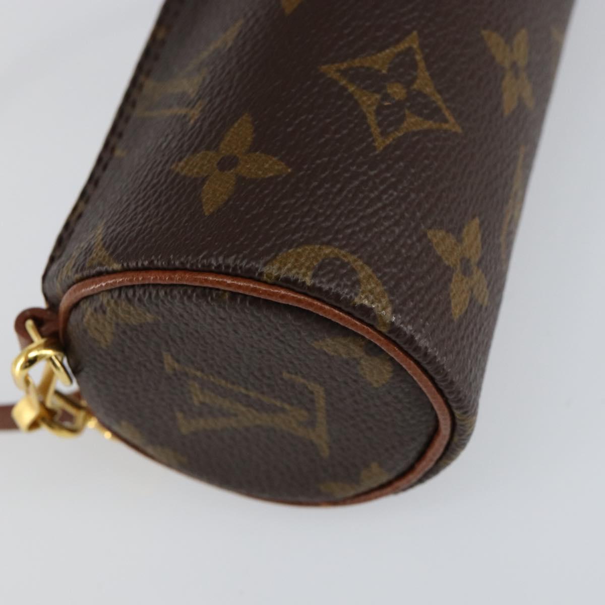 LOUIS VUITTON Monogram Papillon Pouch LV Auth 155280