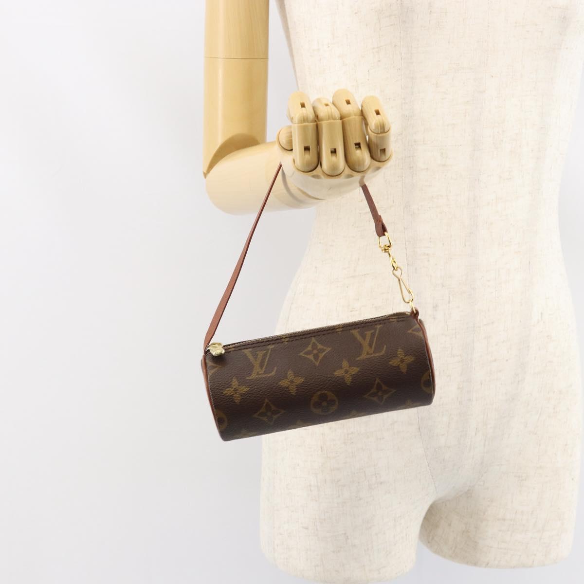 LOUIS VUITTON Monogram Papillon Pouch LV Auth 155280