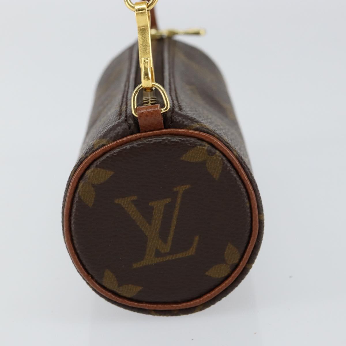 LOUIS VUITTON Monogram Papillon Pouch LV Auth 155280
