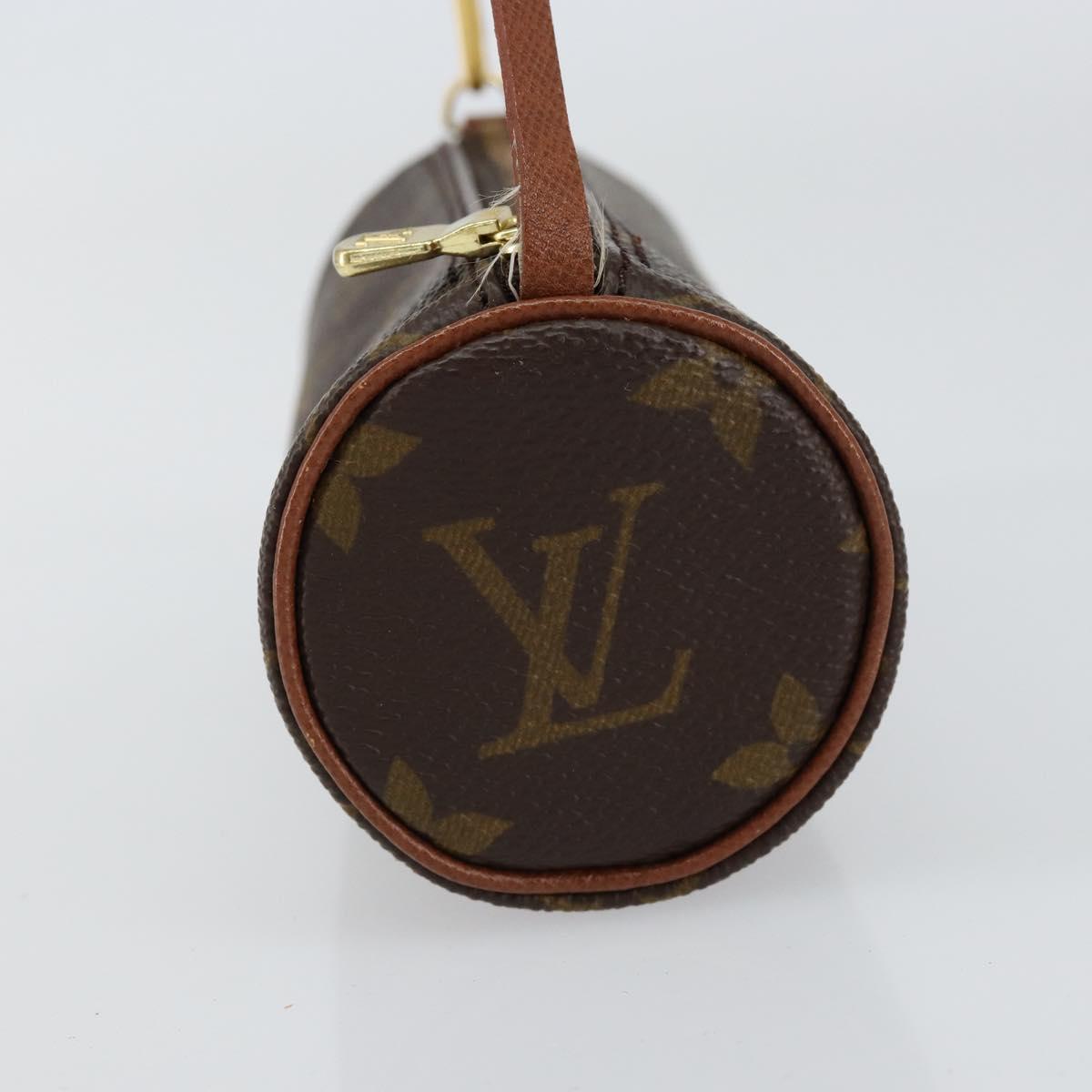 LOUIS VUITTON Monogram Papillon Pouch LV Auth 155280