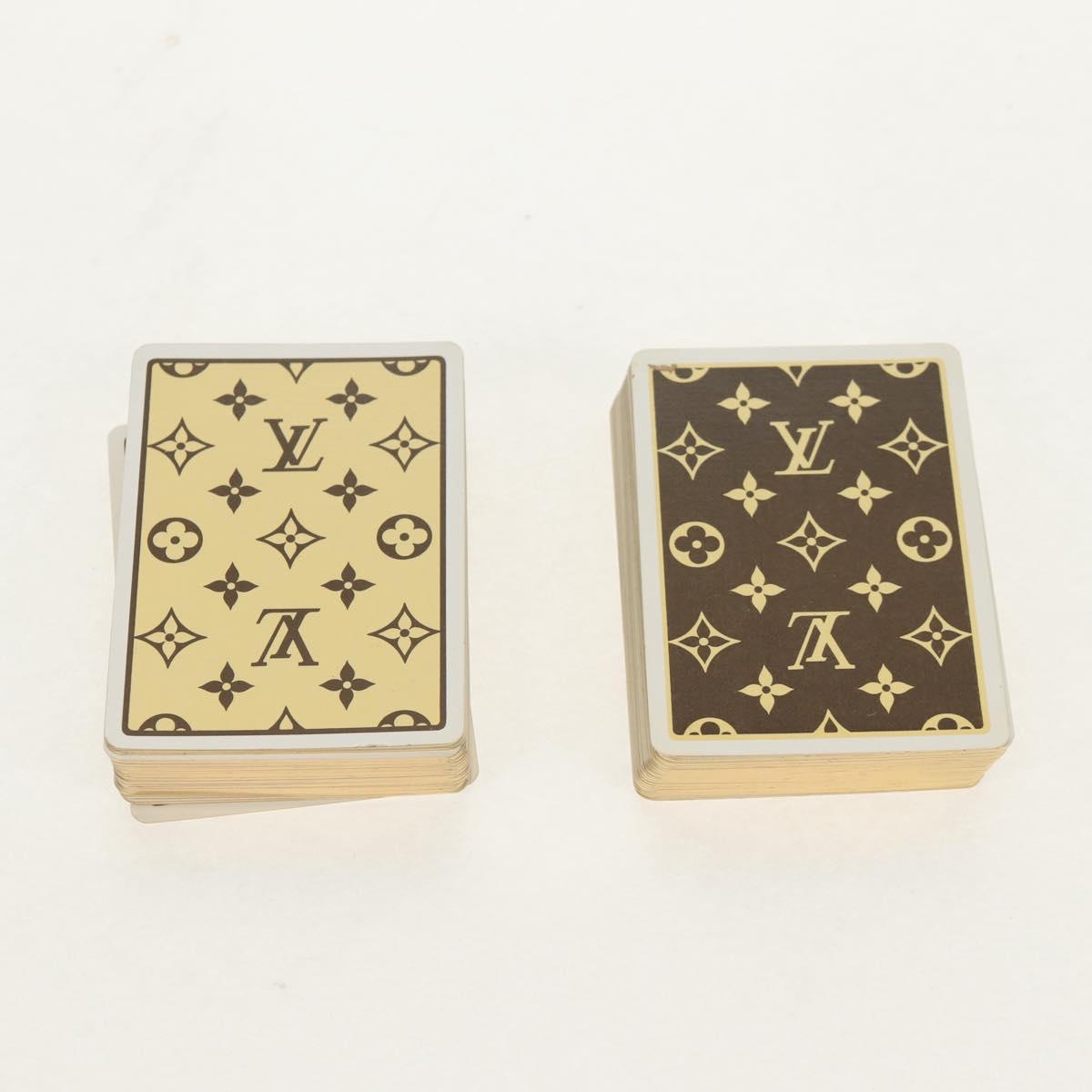 LOUIS VUITTON Monogram Playing Cards Case M58648 LV Auth 155282V