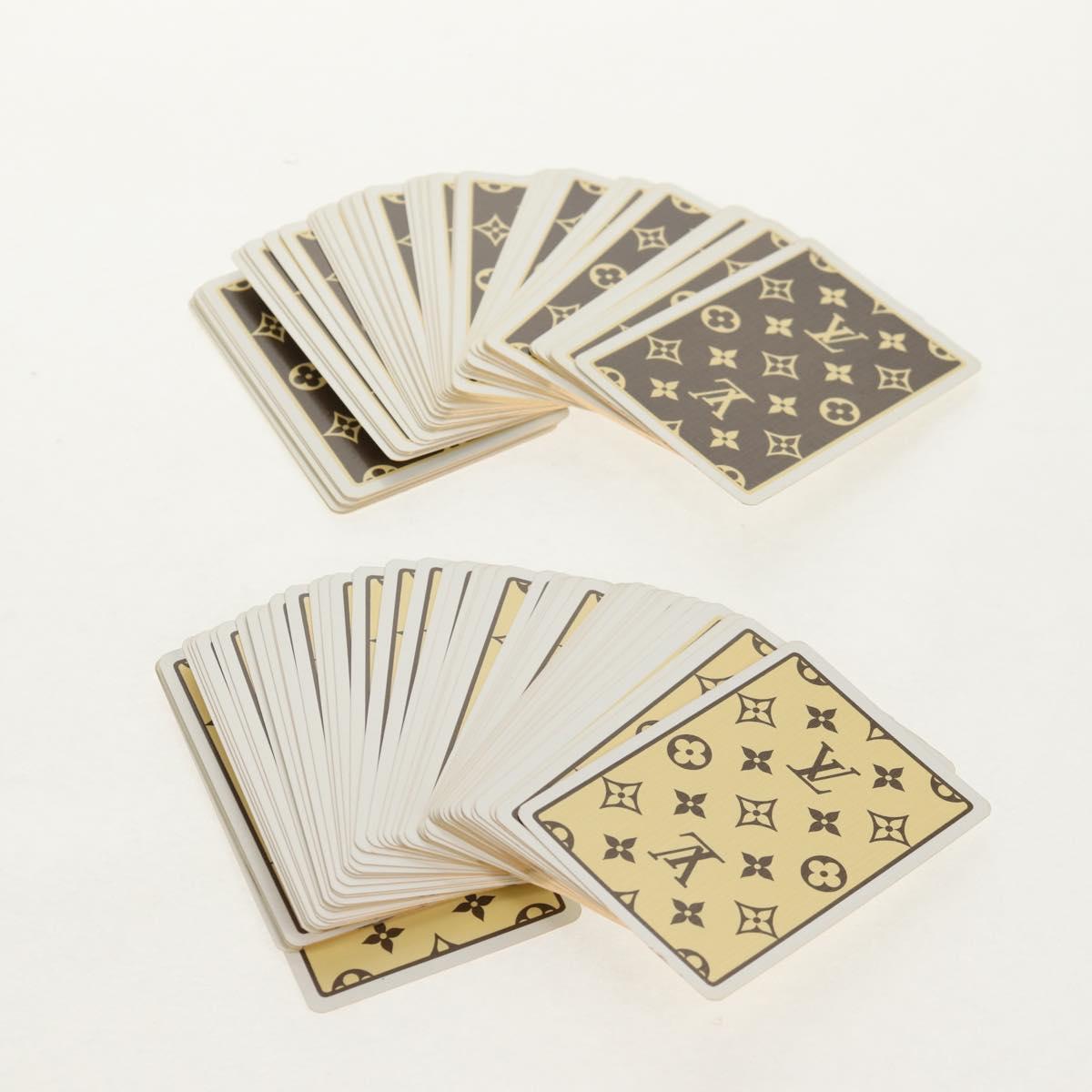 LOUIS VUITTON Monogram Playing Cards Case M58648 LV Auth 155282V