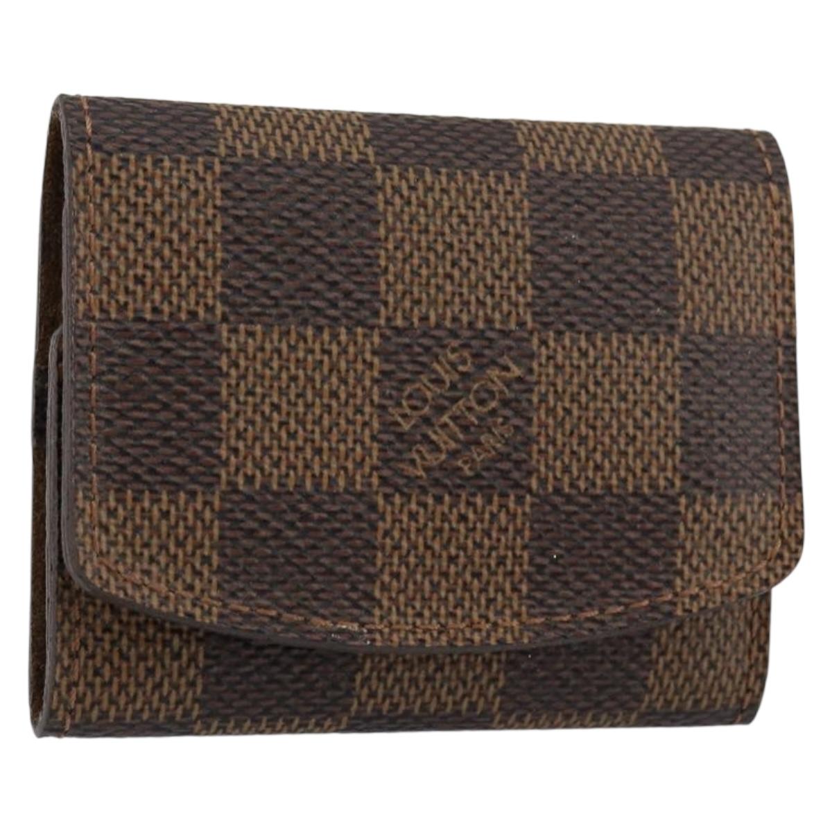 LOUIS VUITTON Damier Ebene Cuff Case LV Auth 155286