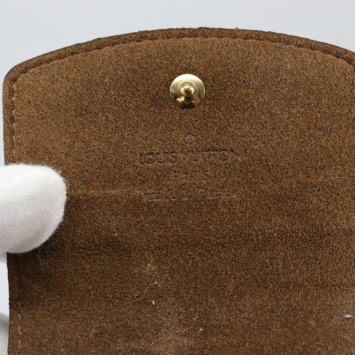 LOUIS VUITTON Damier Ebene Cuff Case LV Auth 155286