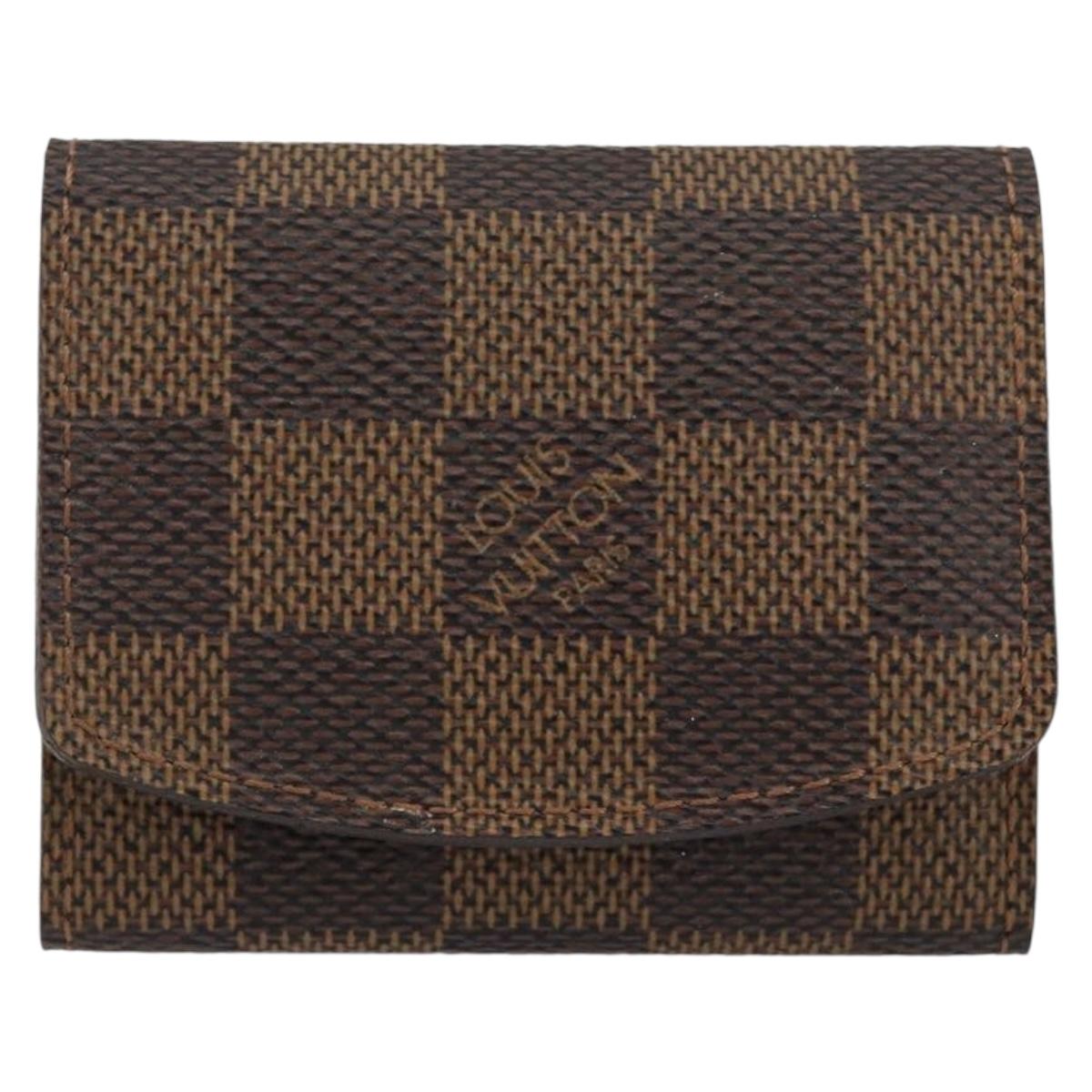 LOUIS VUITTON Damier Ebene Cuff Case LV Auth 155286