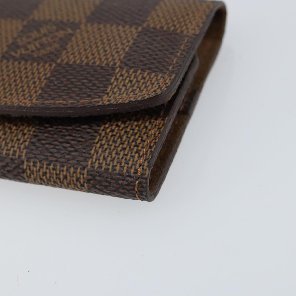 LOUIS VUITTON Damier Ebene Cuff Case LV Auth 155286