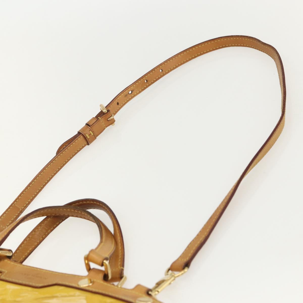 LOUIS VUITTON Monogram Vernis Blair MM Hand Bag 2way Citrin M90108 Auth 155287