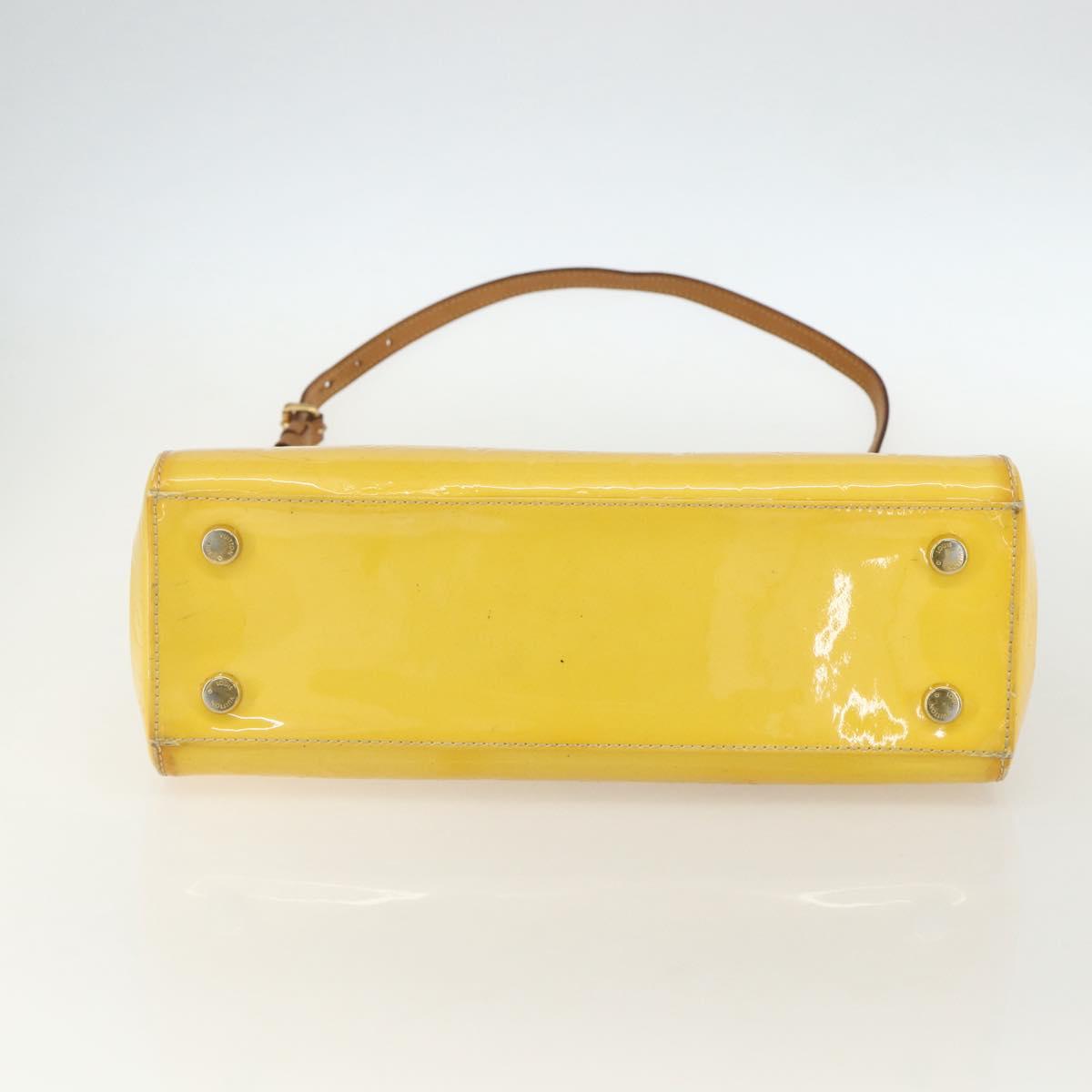 LOUIS VUITTON Monogram Vernis Blair MM Hand Bag 2way Citrin M90108 Auth 155287