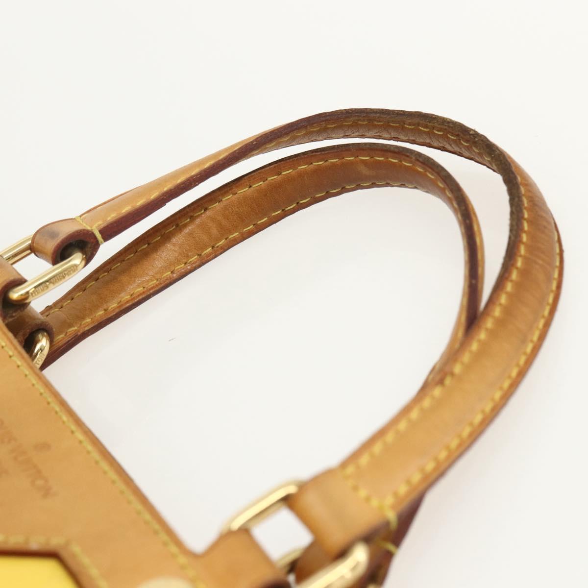 LOUIS VUITTON Monogram Vernis Blair MM Hand Bag 2way Citrin M90108 Auth 155287