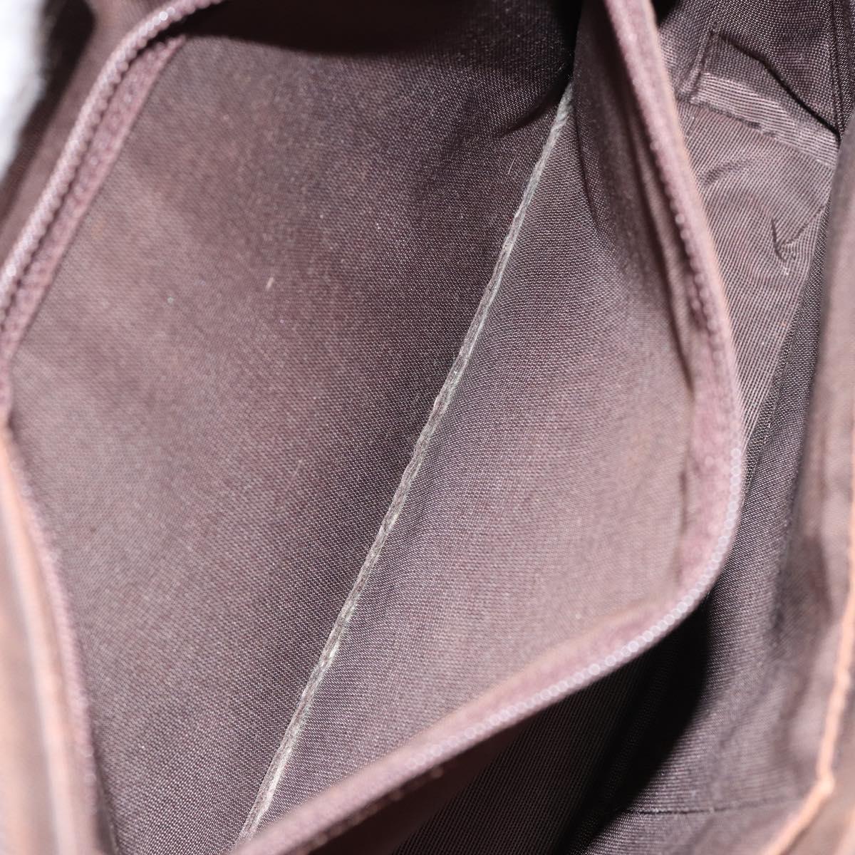 BURBERRY Nova Check Tote Bag Canvas Beige Gold Auth 155295