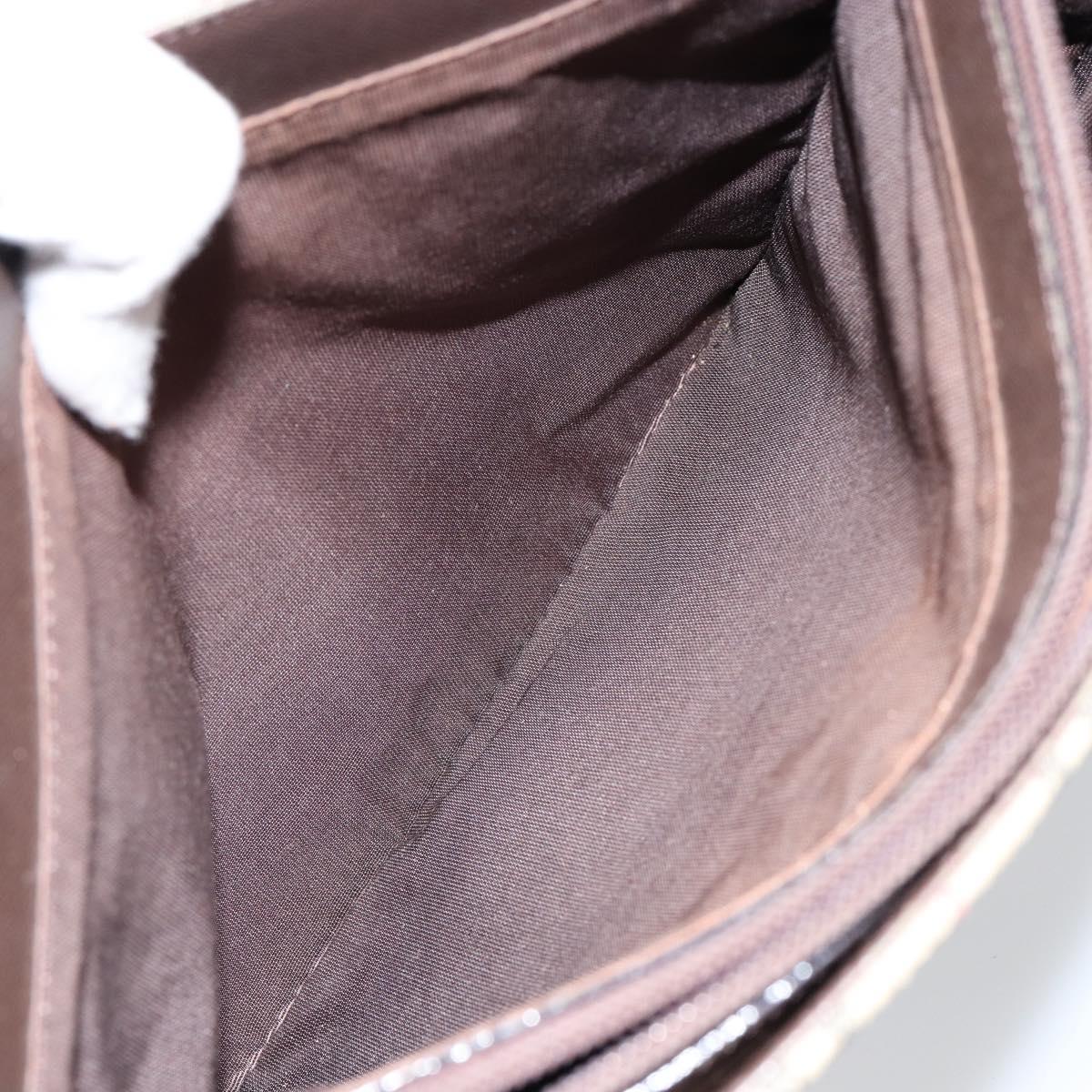 BURBERRY Nova Check Tote Bag Canvas Beige Gold Auth 155295