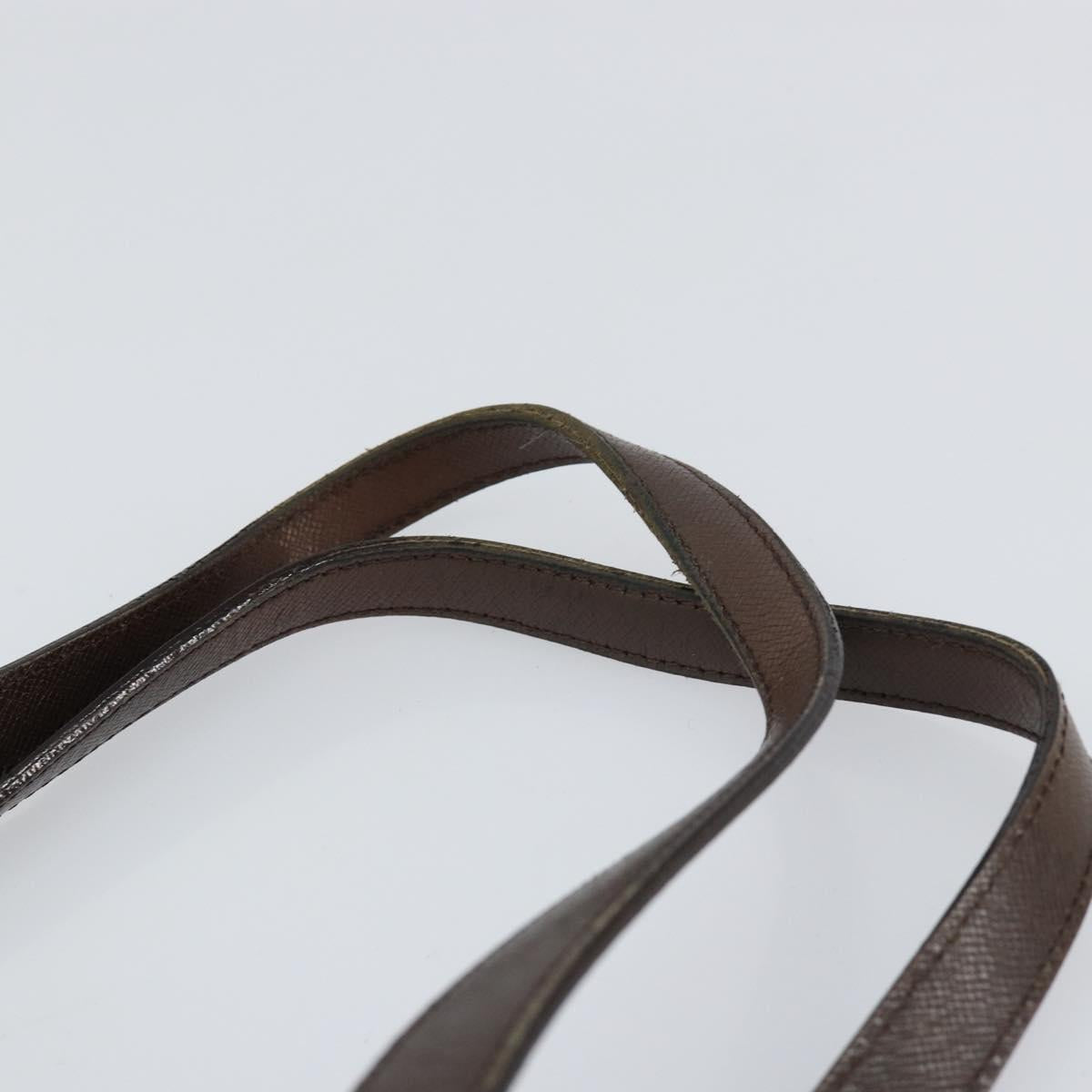 BURBERRY Nova Check Tote Bag Canvas Beige Gold Auth 155295