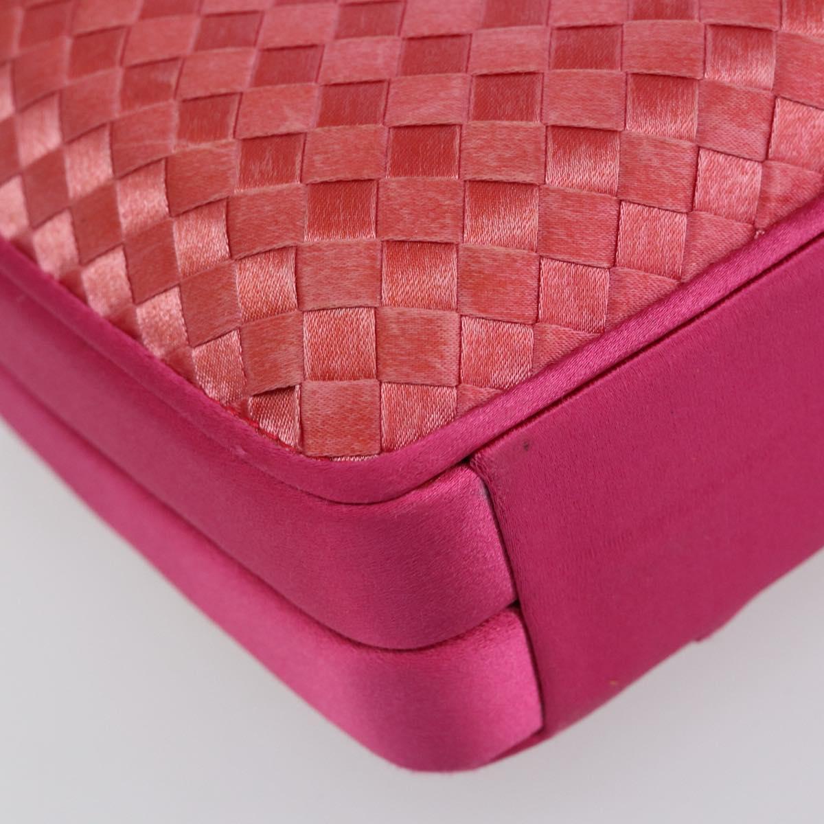 BOTTEGA VENETA INTRECCIATO Hand Bag Leather Pink Gold Auth 155308V