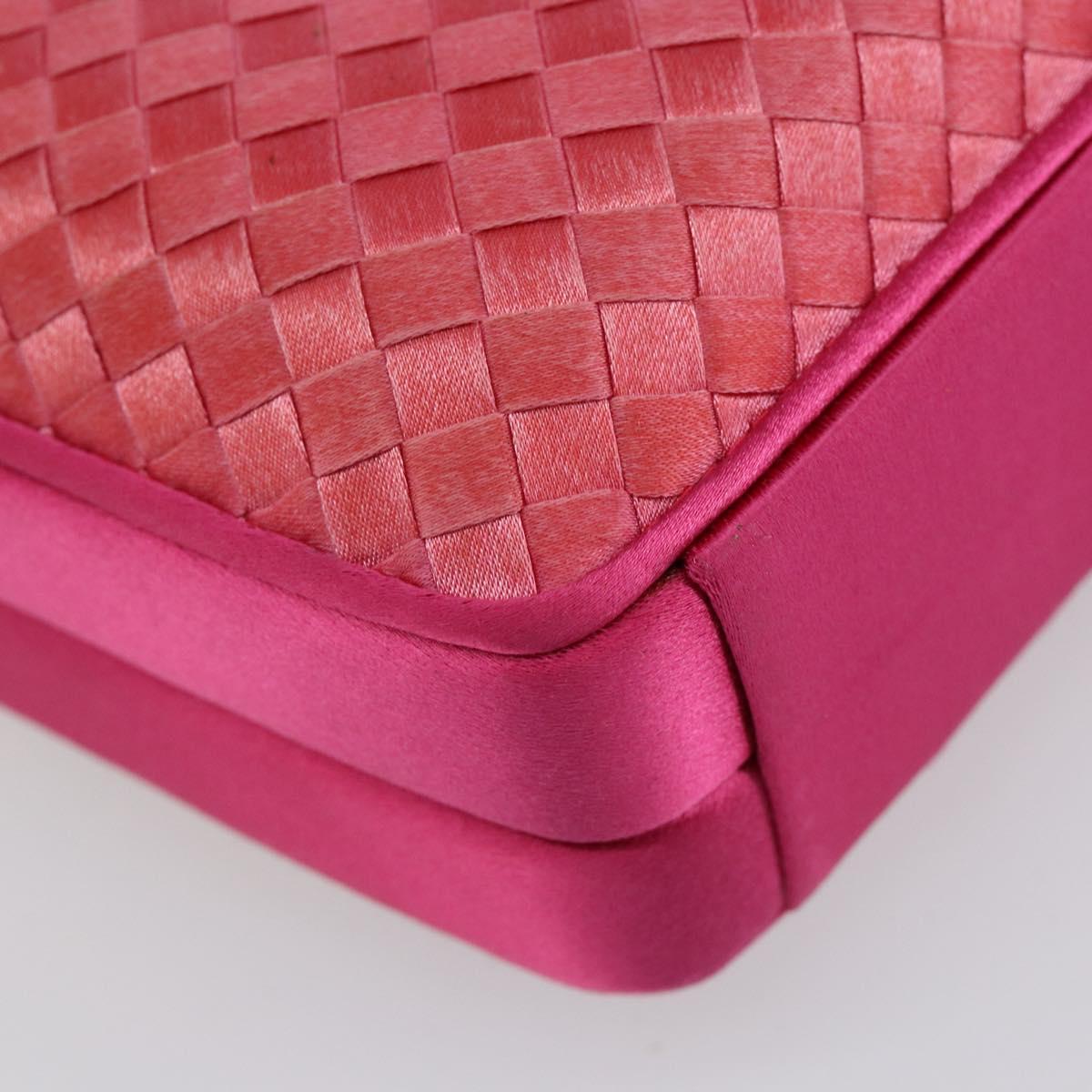 BOTTEGA VENETA INTRECCIATO Hand Bag Leather Pink Gold Auth 155308V