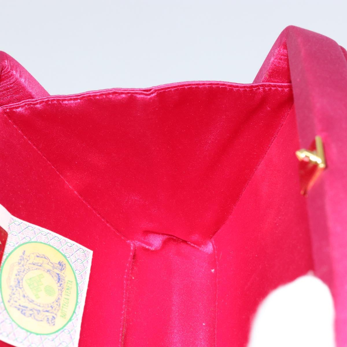 BOTTEGA VENETA INTRECCIATO Hand Bag Leather Pink Gold Auth 155308V