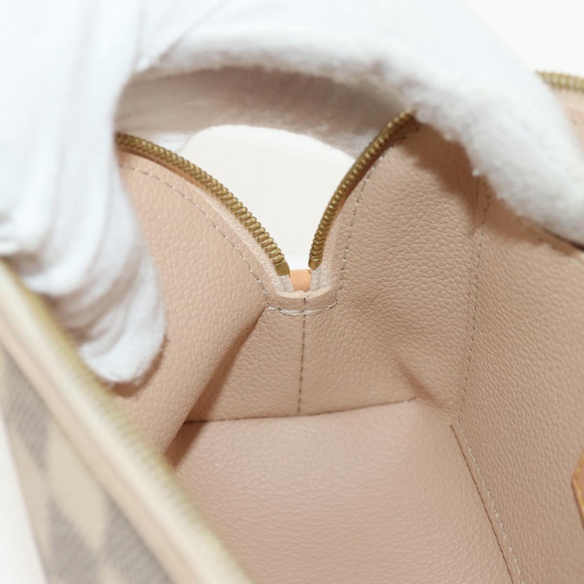 LOUIS VUITTON Damier Azur Pochette Cosmetic PM Pouch N60024 LV Auth 155328V