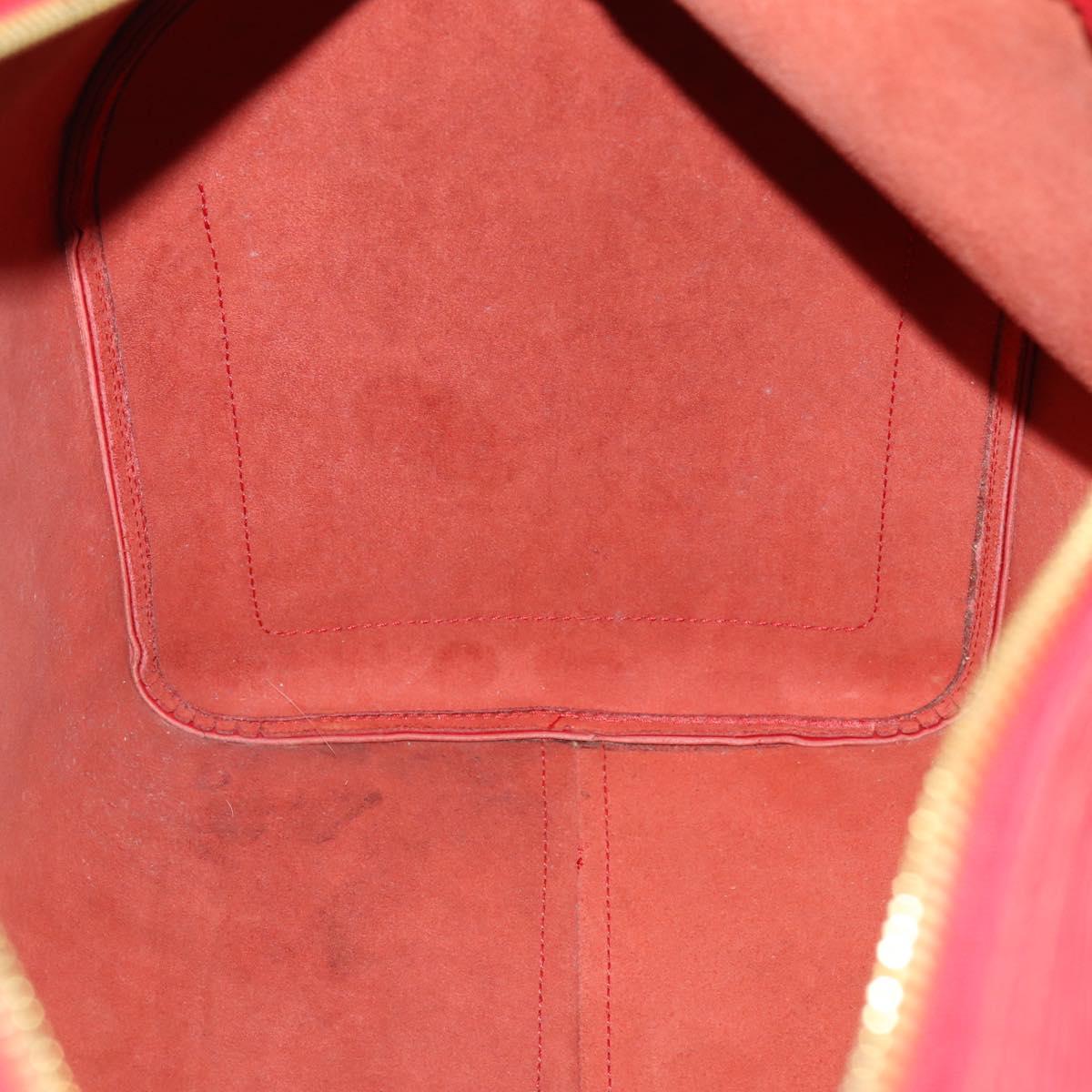 LOUIS VUITTON Epi Keepall 50 Boston Bag Red M42967 LV Auth 155329V