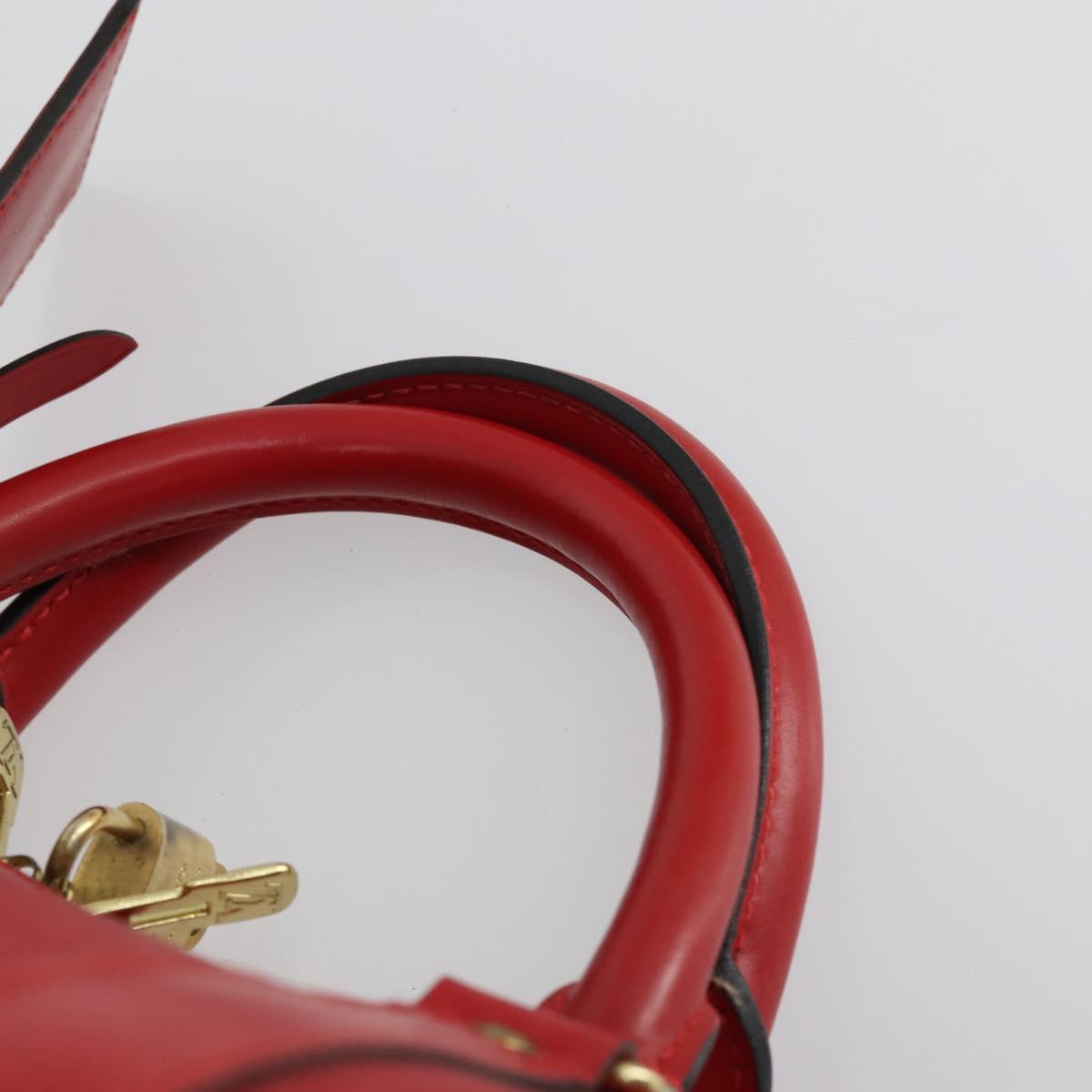LOUIS VUITTON Epi Keepall 50 Boston Bag Red M42967 LV Auth 155329V